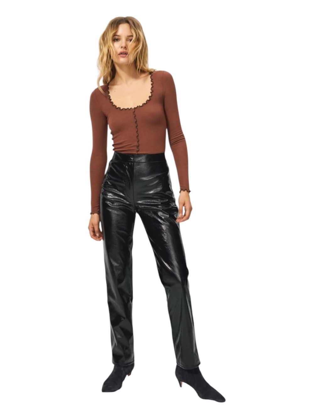 NWT Aritzia Wilfred Tempest Pant in Black Size 10